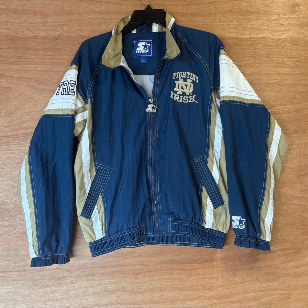 STARTER Men's Blue and Gold Windbreaker